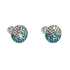 Strieborné náušnice kôstky s krištálmi Swarovski mix farieb okrúhle 31336.3 magic indicolite