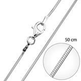 Strieborná retiazka okrúhla dĺžka 50 cm 30002
