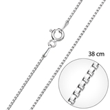 Strieborná retiazka okrúhla dĺžka 38 cm 30014