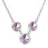 Strieborný náhrdelník so Swarovski kryštálmi guľatý 32033.5 vitrail light