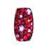 Strieborný prívesok s krištáľmi Swarovski červený obdĺžnik 34194.3 cherry