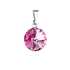 Prívesok bižutéria so Swarovski krištáľmi ružový okrúhly 54001.3 rose