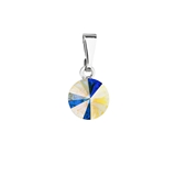 Prívesok bižutéria so Swarovski krištáľmi AB efekt okrúhly 54018.2