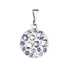 Prívesok bižutéria so Swarovski krištáľmi fialový okrúhly 54023.3 violet