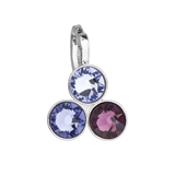 Prívesok bižutéria so Swarovski krištálmi fialový 54030.3
