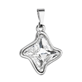 Prívesok bižutéria so Swarovski krištáľmi biela hviezdička 54034.1