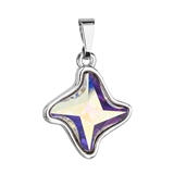 Prívesok bižutéria so Swarovski krištáľmi AB efekt hviezdička 54034.2