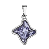 Prívesok bižutéria so Swarovski krištáľmi modrá hviezdička 54034.3 tanzanite