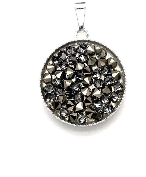 Prívesok bižutéria so Swarovski kryštálmi guľatý 54042.5 lt. metalic gold