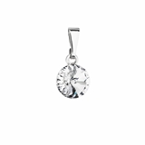 Prívesok bižutéria s Preciosa kryštálom biely okrúhly 54018.1 crystal