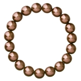 Perlový náramok hnedý 56010.3 brown