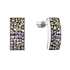 Strieborné visiace náušnice so Swarovski kryštálmi mesačné 31303.3 moonlight
