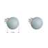 Strieborné náušnice kôstka s perlou Swarovski modré okrúhle 31142.3