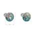 Strieborné náušnice kôstky s krištálmi Swarovski mix farieb okrúhle 31336.3 magic indicolite