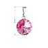 Prívesok bižutéria so Swarovski krištáľmi ružový okrúhly 54001.3 rose