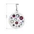 Prívesok bižutéria so Swarovski krištáľmi fialový okrúhly 54022.3 violet