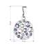 Prívesok bižutéria so Swarovski krištáľmi fialový okrúhly 54023.3 violet