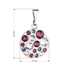 Prívesok bižutéria so Swarovski krištáľmi fialový okrúhly 54023.3 amethyst
