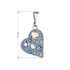 Prívesok bižutéria so Swarovski krištáľmi modré srdce 54027.3 denim