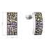 Strieborné visiace náušnice so Swarovski kryštálmi mesačné 31303.3 moonlight