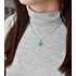 Strieborný prívesok s krištáľmi Swarovski modrý okrúhly-rivoli 34112.3 light turquoise