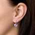Sada šperkov s krištáľmi Swarovski náušnice, retiazka a prívesok ružový kvietok 39143.3 rose