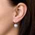 Sada šperkov s krištáľmi Swarovski náušnice a prívesok ružová perla okrúhle 39091.3