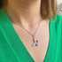 Strieborný prívesok s kryštálmi Swarovski červený motýľ 34192.3 sweet love
